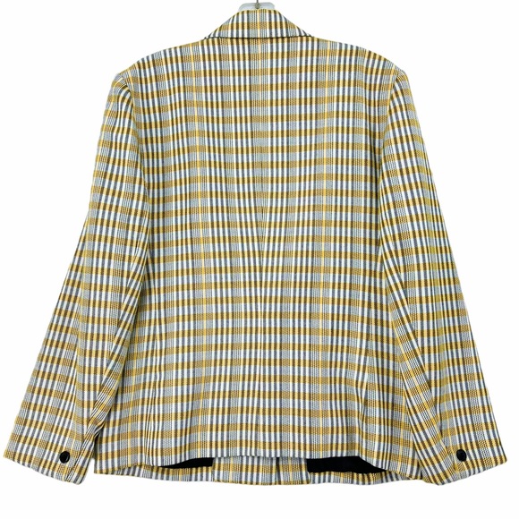 Vintage Yellow, Black and White Plaid Blazer by David Benjamin - Picture 8 of 16